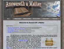 Tablet Screenshot of answerethamatter.org